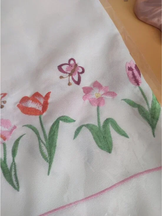 Floral Design Table Cloth 36 x 36 inches New - Picture 3 of 11